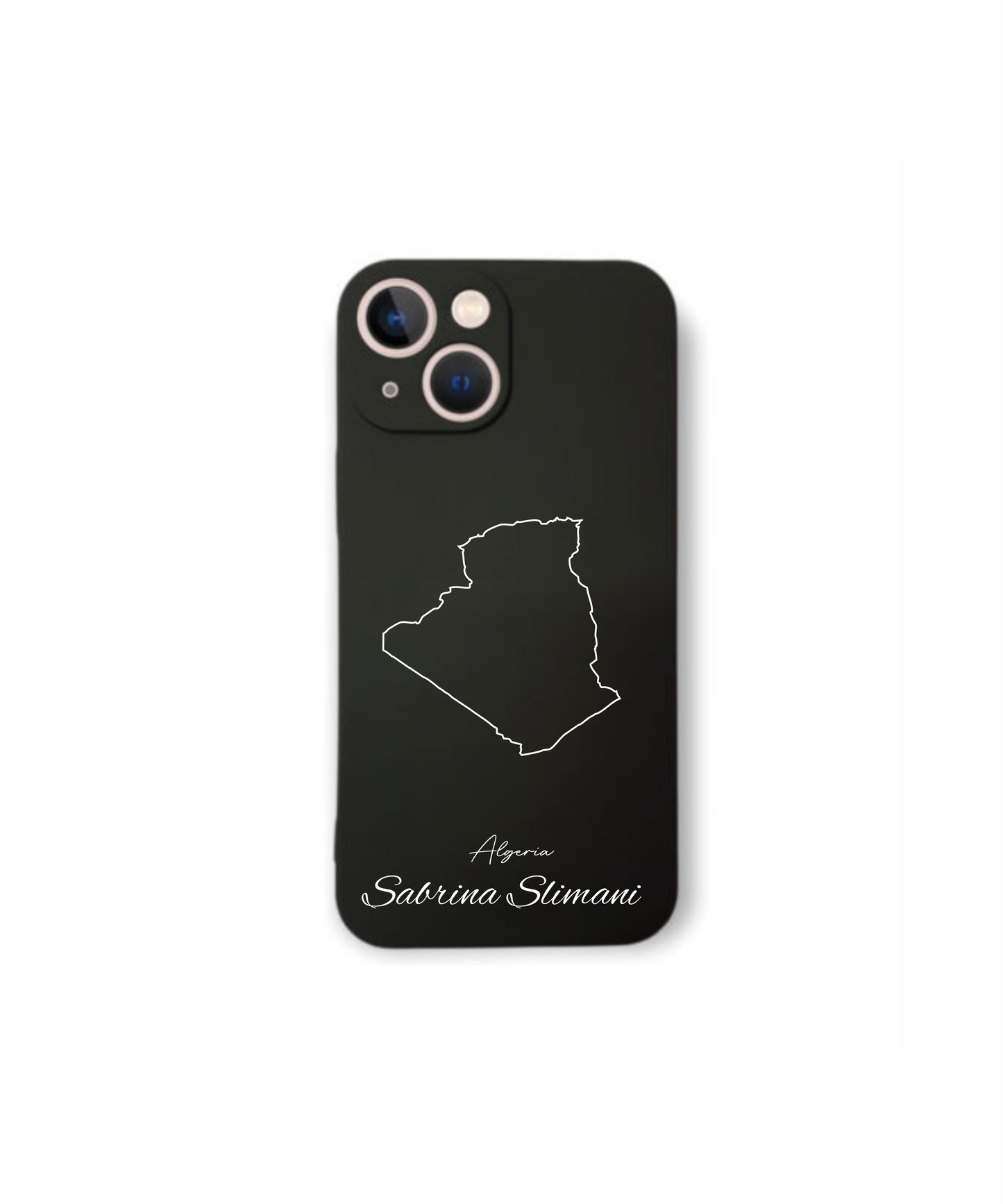 Phone case with map - Algeria