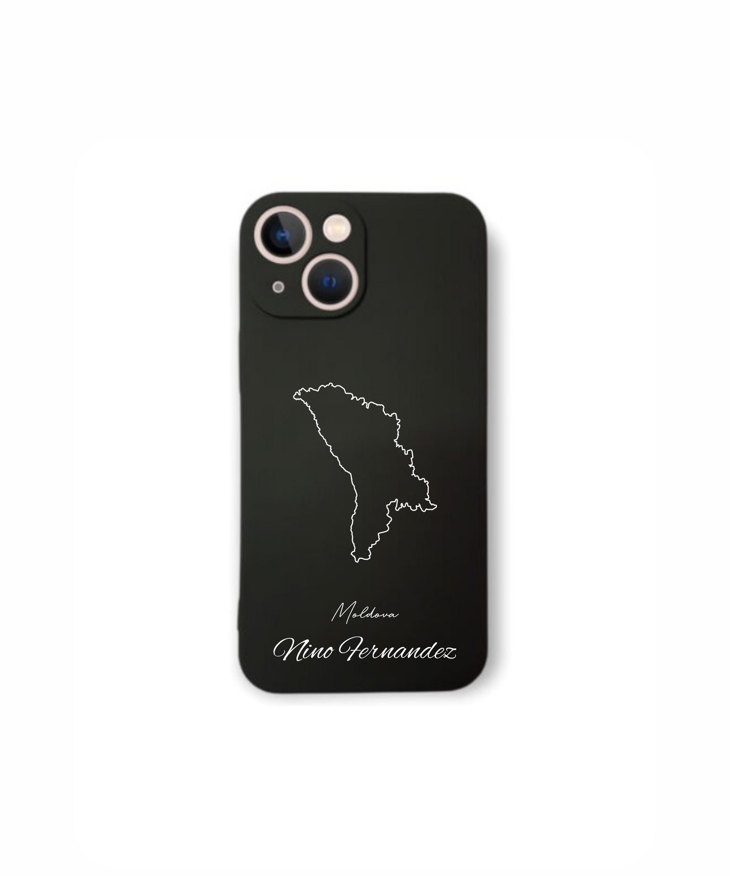 Phone case with map - Moldova