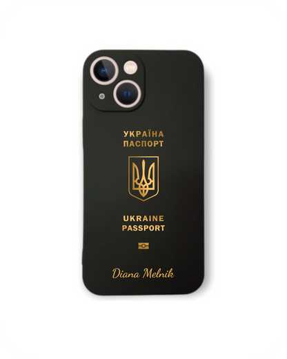 Phone case with passport - Ukraine