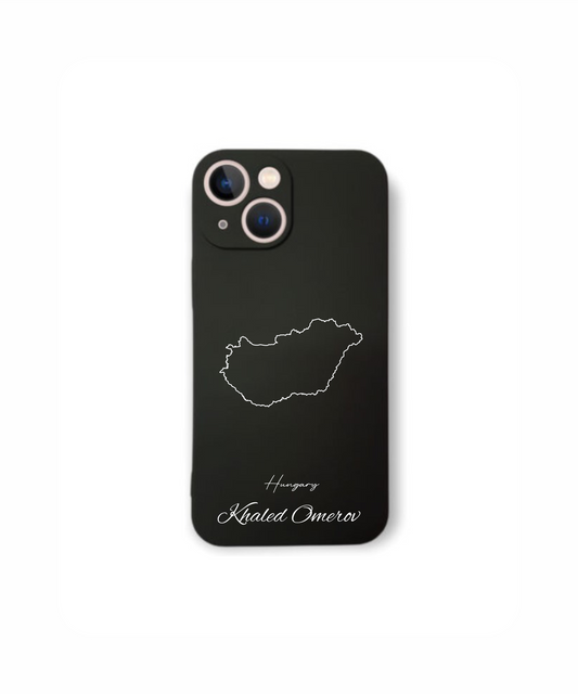 Mobile phone case with map - Hungary